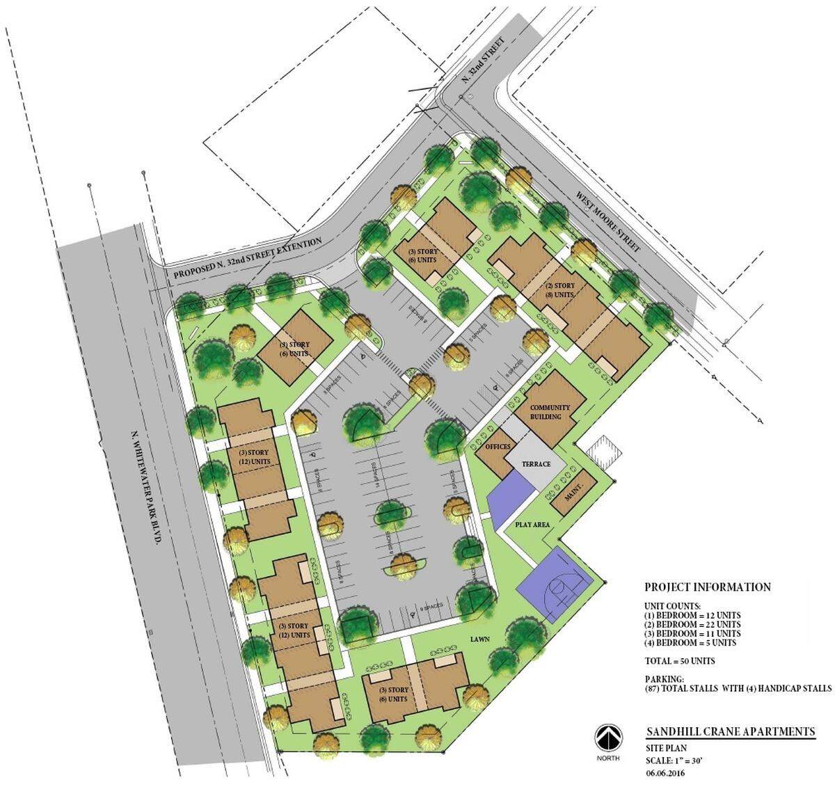 Sandhill Crane Apartments site plan