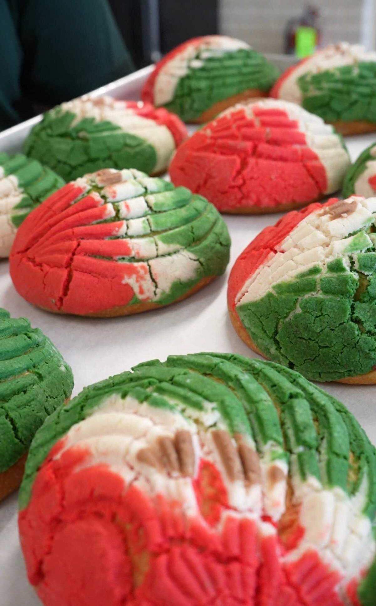 La Esperanza’s Mexican flag Conchas for Mexican Independence Day.