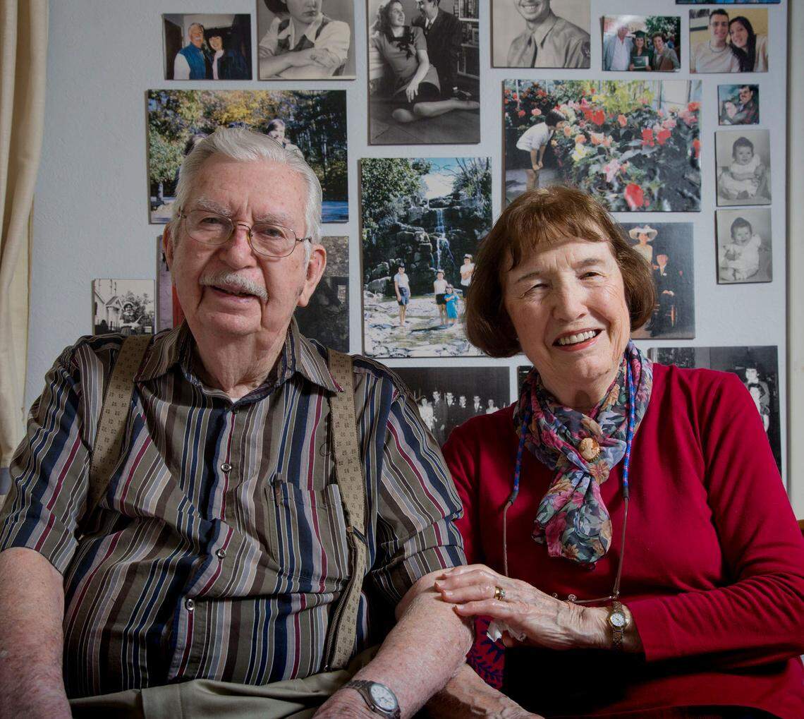 Arthur Hart, a history columnist for the Idaho Statesman for 50 years, and his wife, Dee, at their home in Boise on Feb. 8, 2017. Hart died on Dec. 8, 2020, at age 99.