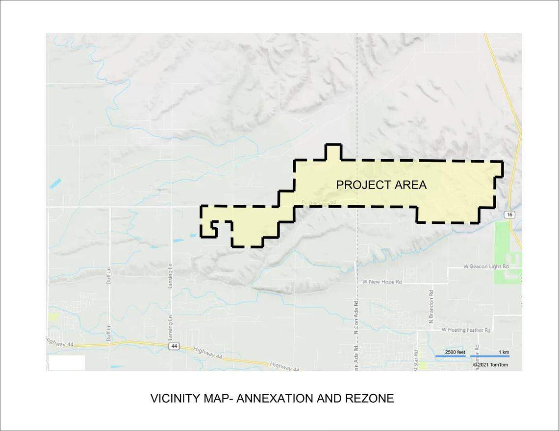 Willowbrook would be between Kingsbury Lane and Can-Ada Road in Canyon County and within the Hillsdale Estates subdivision in Ada County.
