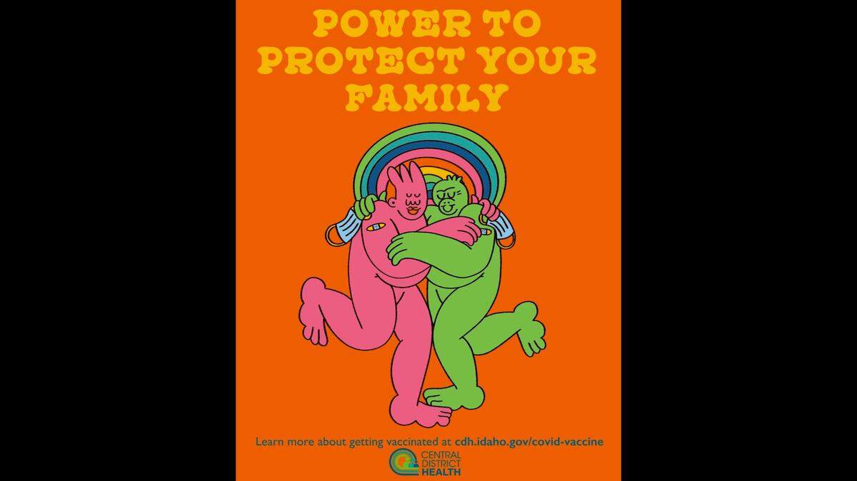 Central District Health deleted a social media post containing this image, created by Boise artist Ashley Dreyfus, because it was “becoming a disruption,” a spokesperson said.