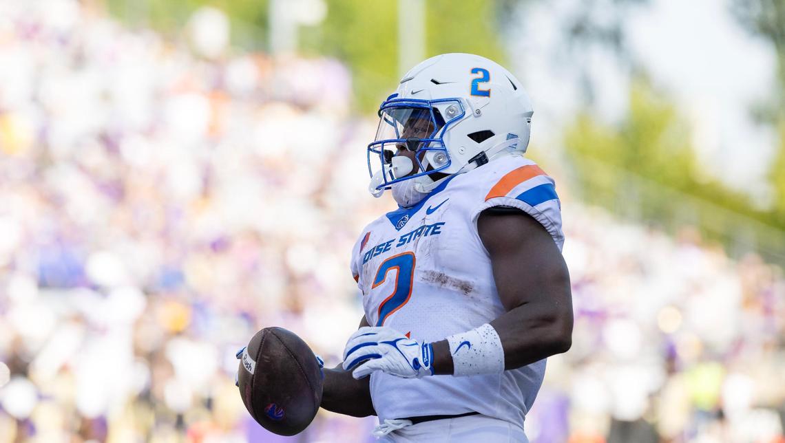 Boise State running back Ashton Jeanty was a bright spot for the Broncos on Saturday.