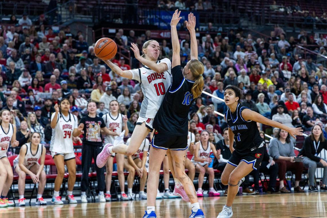 Morgan Montgomery was one of nine Boise girls basketball players to make the 5A SIC all-academic team. 