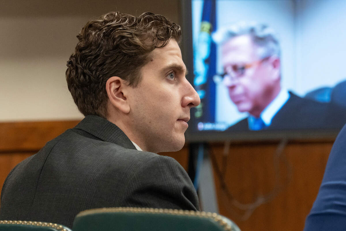 Bryan Kohberger, left, is charged with killing four University of Idaho students in November 2022. His capital murder case was handled by Judge John Judge before the Latah County judge approved a venue change out of Moscow for trial.