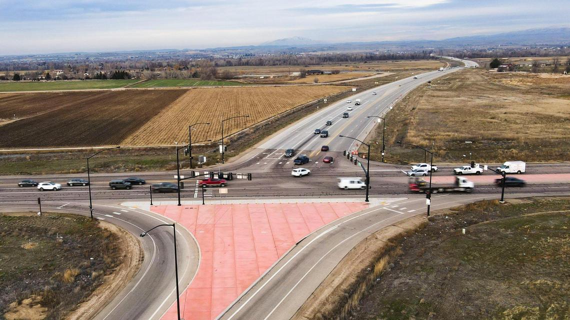 The Idaho Department of Transportaion approved Phase 2 of the Idaho 16 extension project last spring. The next extension will finish a north-south expressway from U.S. 20/26 seen here, to Interstate 84 in Meridan.