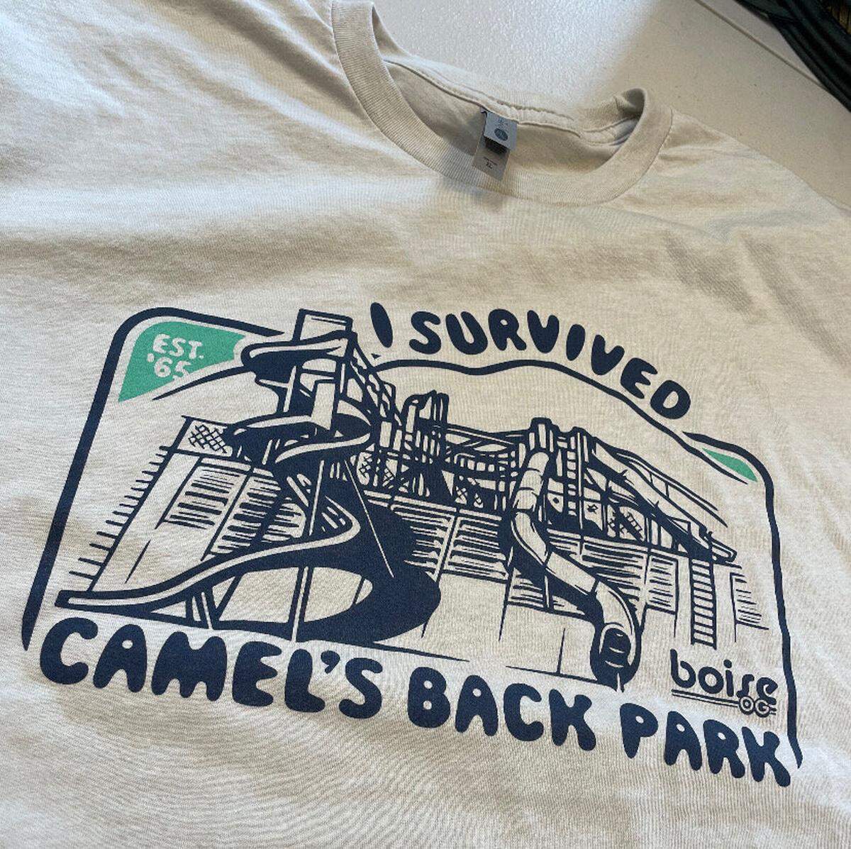 This “I Survived Camel’s Back Park” shirt is part of the Boise OG line of clothing.