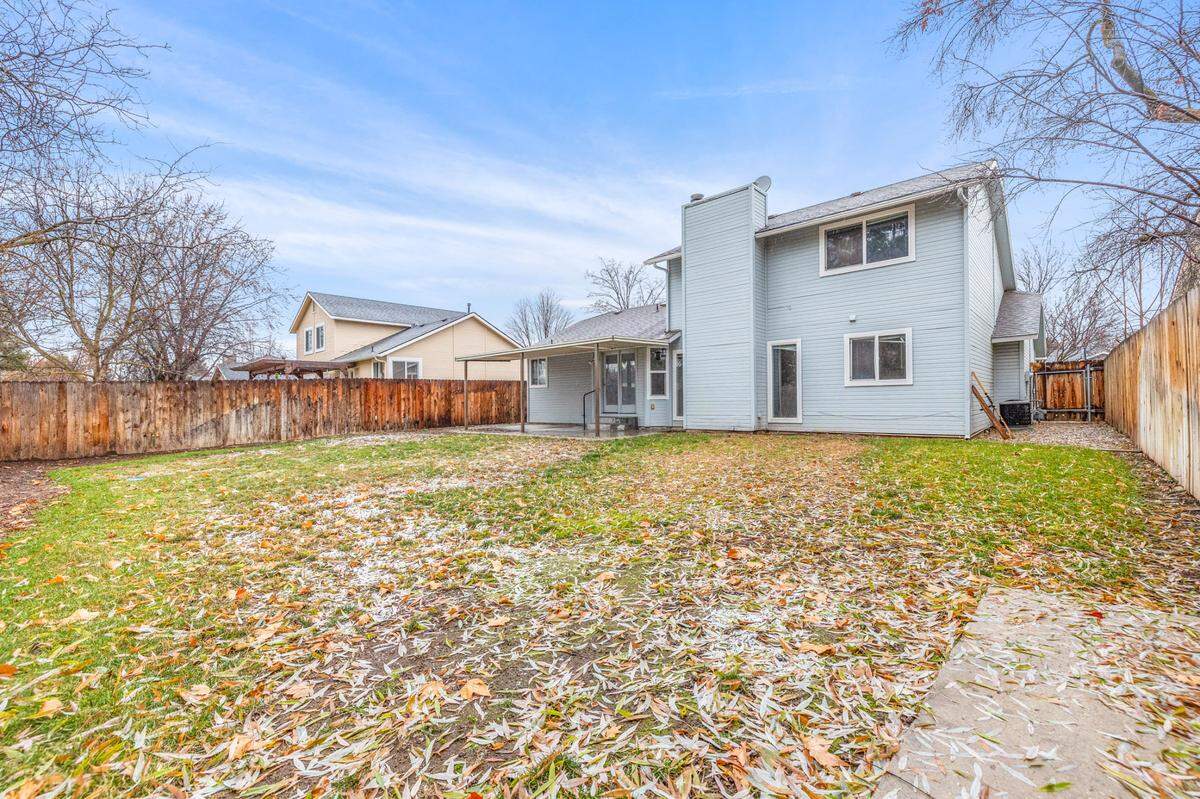 The Poppy Street home includes a covered patio, large backyard and garden space.