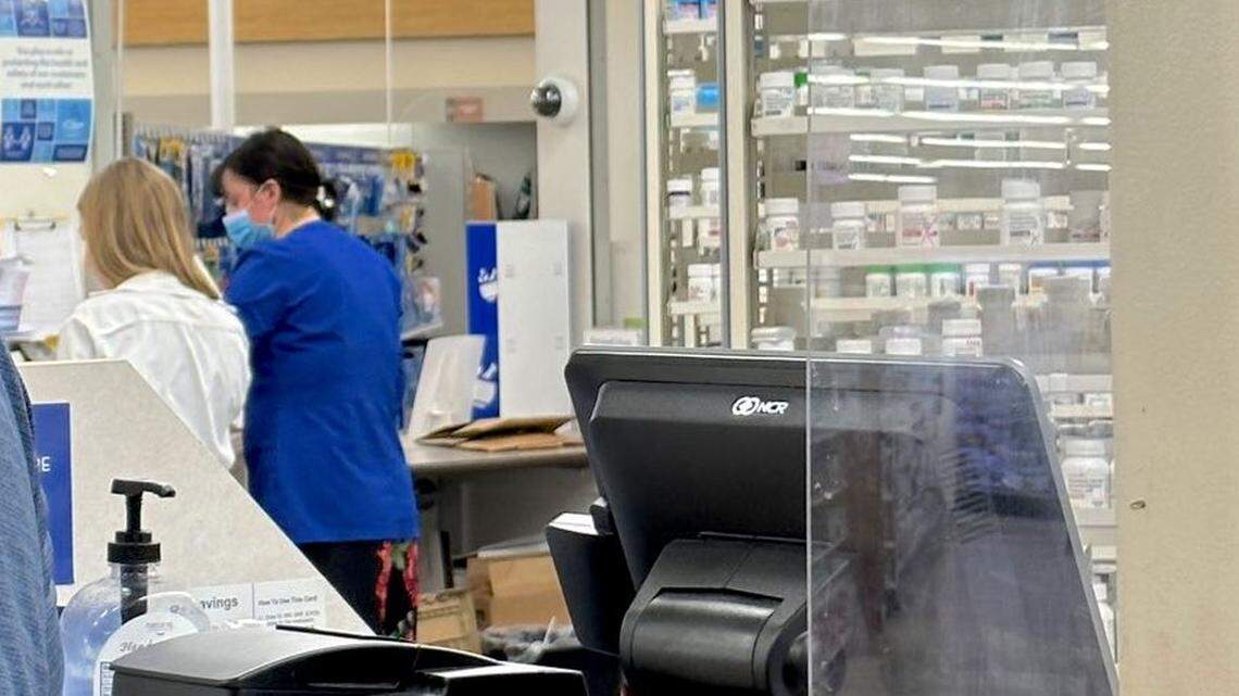 A photo of the Rite Aid pharmacy on Vista Avenue in Boise captured Friday by Dan Berger, a customer who’s vaccination appointment was canceled.