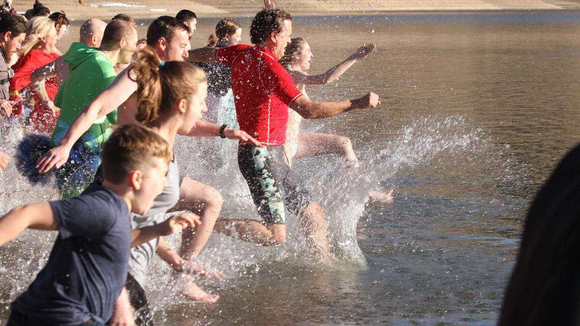 Trade temporary discomfort for long-lasting rewards at the Great Polar Bear Challenge on Tuesday, Jan. 1.