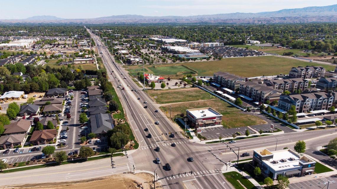 Eagle Road looking north from East River Valley Street, north of Fairview Avenue, on Tuesday.