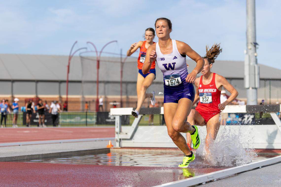 Maggie Liebich, a Riverstone grad who competed for Boise High, will represent Washington in the women’s 3,000-meter steeplechase at the 2025 NCAA track and field championships.