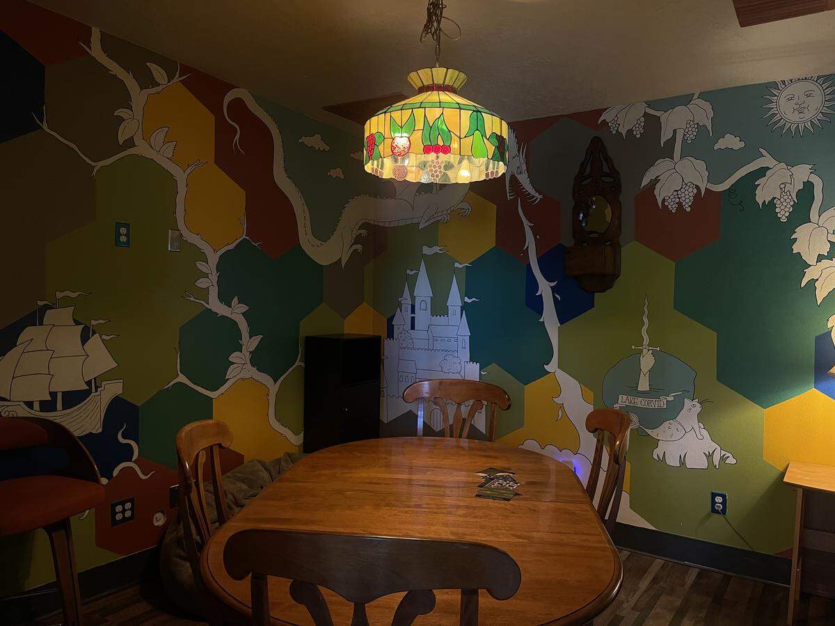 A designated Dungeons & Dragons room inside of Chits and Chats located at 2500 West Overland Road in downtown Boise.