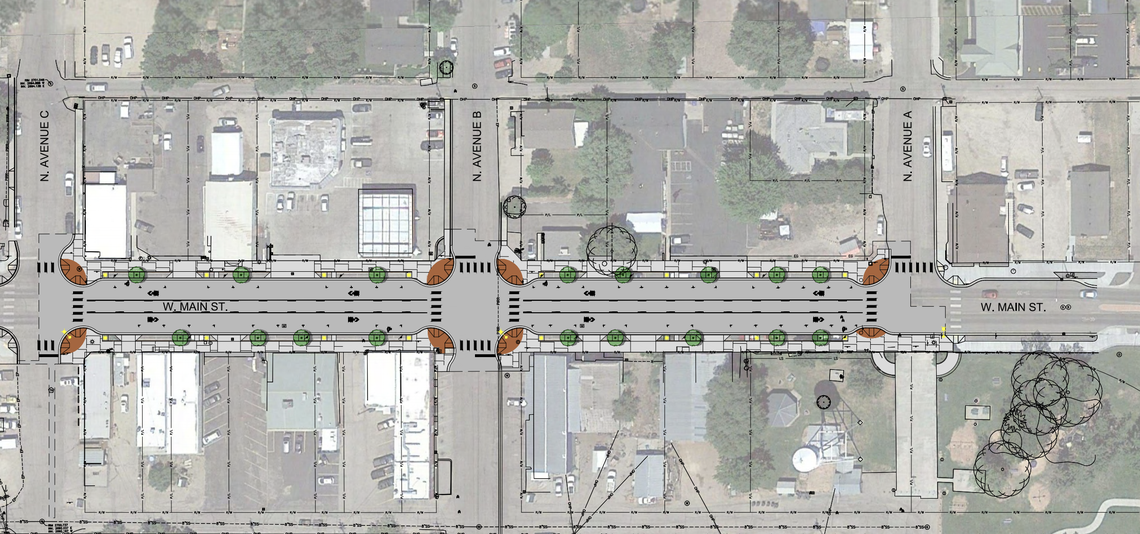 Kuna is taking bids from contractors to redevelop the sidewalks along Main Street in downtown.