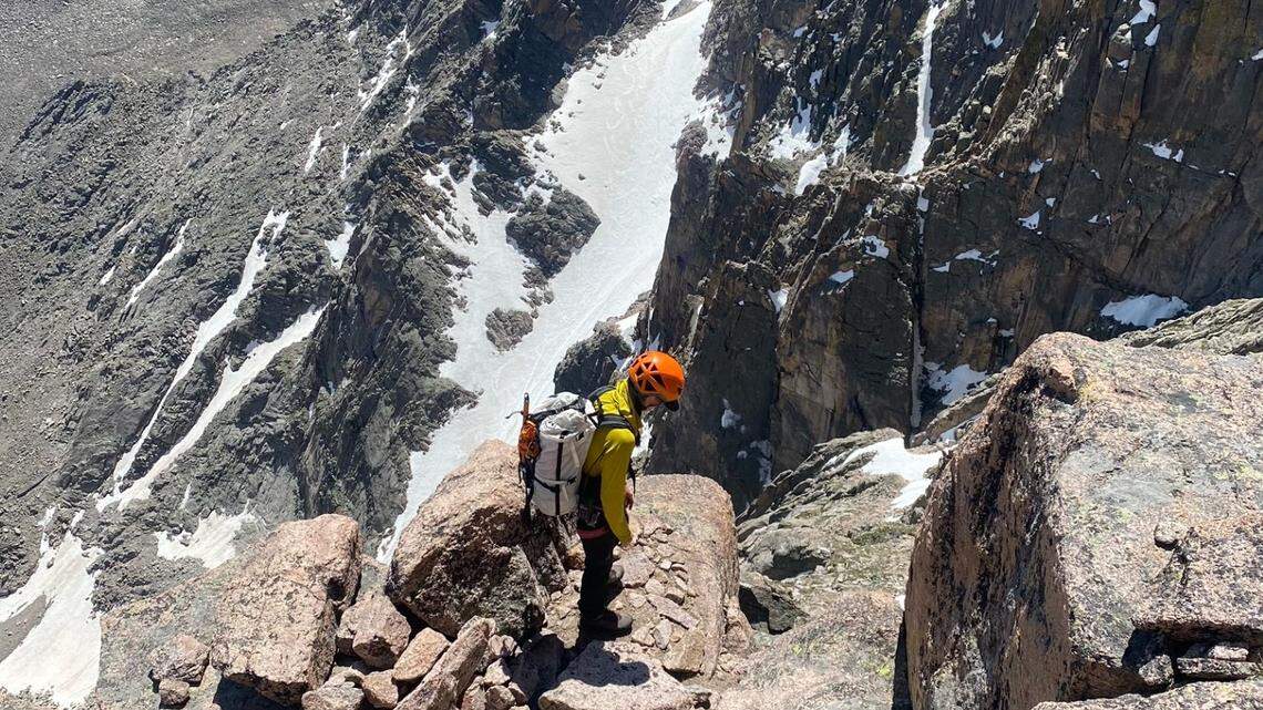 Two climbers were rescued from Longs Peak in Colorado’s Rocky Mountain National Park after they became stranded without the proper equipment.