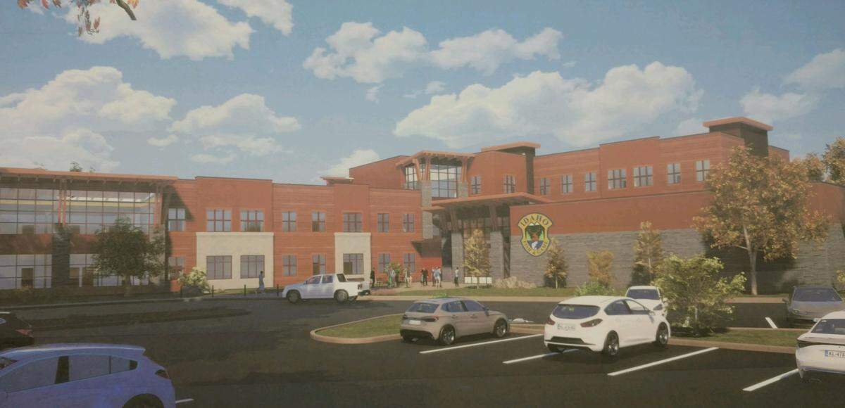 Conceptual plans for the new headquarters building for the Idaho Department of Fish and Game call for an L-shaped building with three stories on the shorter wing and two stories on the longer side.