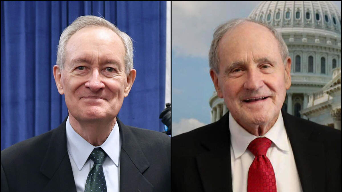 Idaho’s U.S. Sens. Mike Crapo, left, and Jim Risch. Both are members of the Republican Party.
