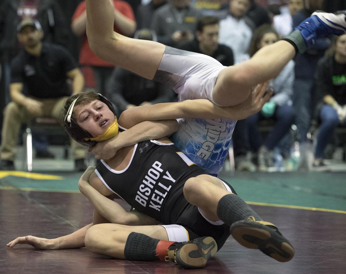 Bishop Kelly’s Christopher Martino fell just one loss shy of a perfect season as a freshman. He returns for his sophomore year with the Knights as 4A’s defending 98-pound champion.