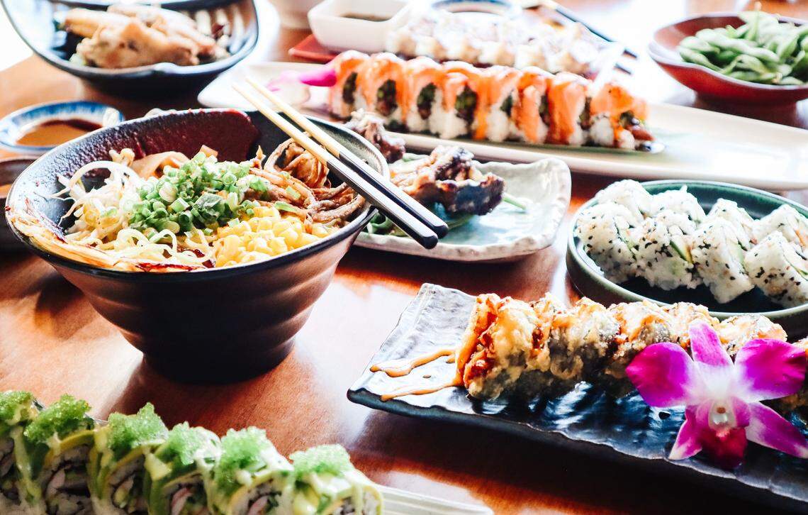 A full-service restaurant, Nara Ramen & Sushi Bar in Meridian features a variety of Asian cuisine. It also sells liquor.