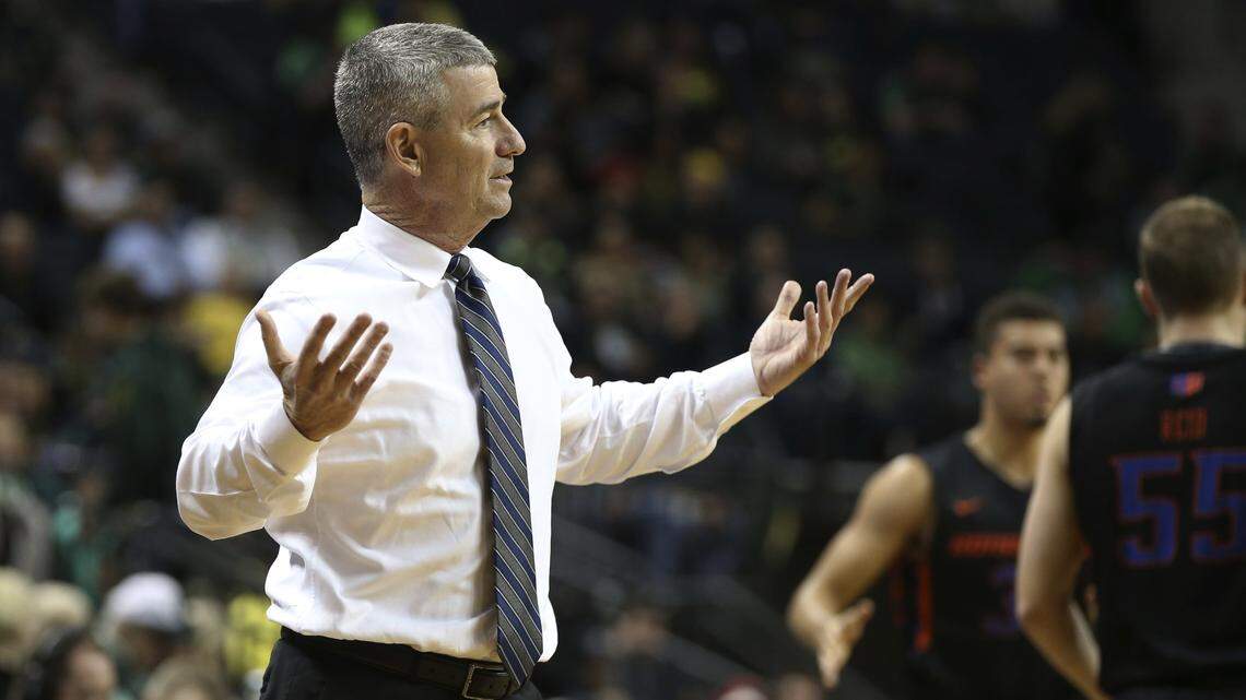 Coach Leon Rice has led the Boise State men’s basketball team to six straight seasons of 20 wins or more.