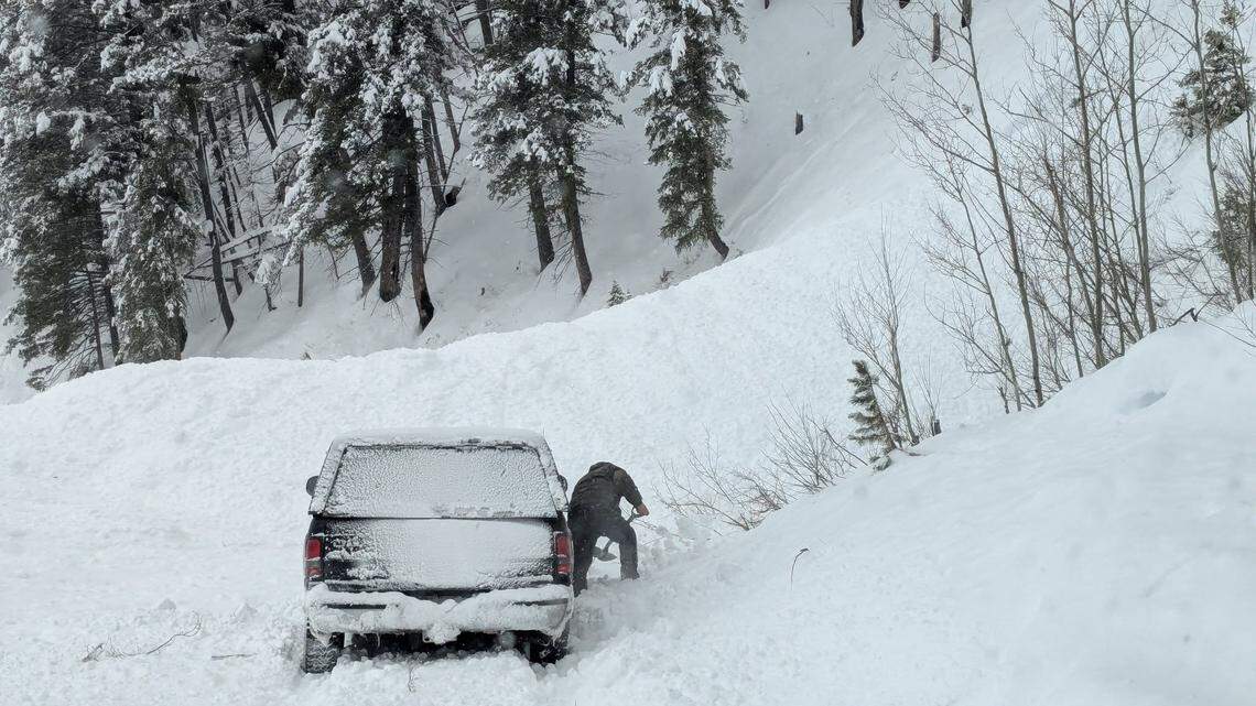 The Sawtooth Avanche Center advised people to avoid steep slopes.
