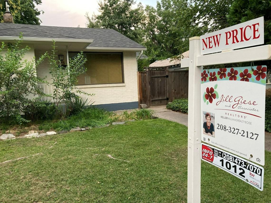 Sellers are reducing asking prices as the Boise area’s housing market cools. This house on North 20th Street in Boise’s North End was for sale with a “new price” on Monday.