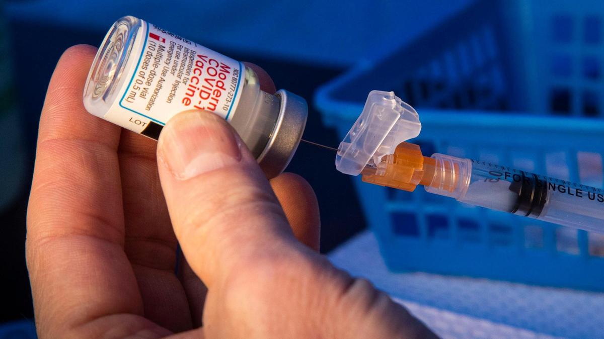 Doses of Moderna COVID-19 vaccine are extracted and prepared for delivery by providers from Terry Reilly Health Services at the Community Council of Idaho at Happy Day Boulevard in Caldwell Tuesday, March 23, 2021.