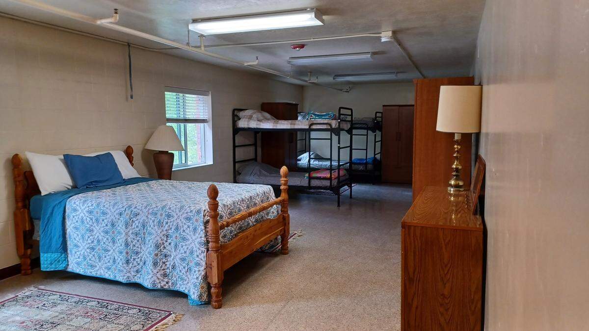 The Ukrainian Welcome Center offers temporary housing for families, including bedrooms, bathrooms, a day care center and educational classes.