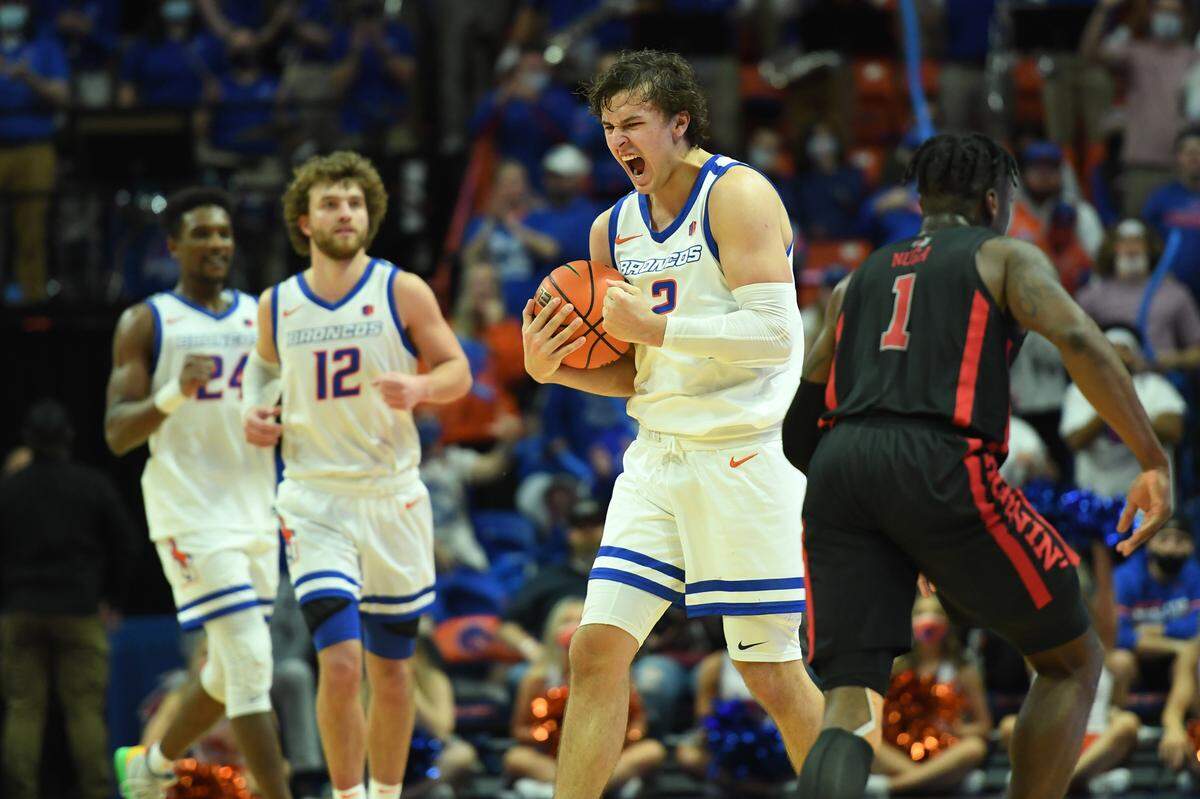 Freshman Tyson Degenhart had 15 points and seven rebounds in Boise State’s 69-63 win over UNLV on Feb. 11 at ExtraMile Arena.