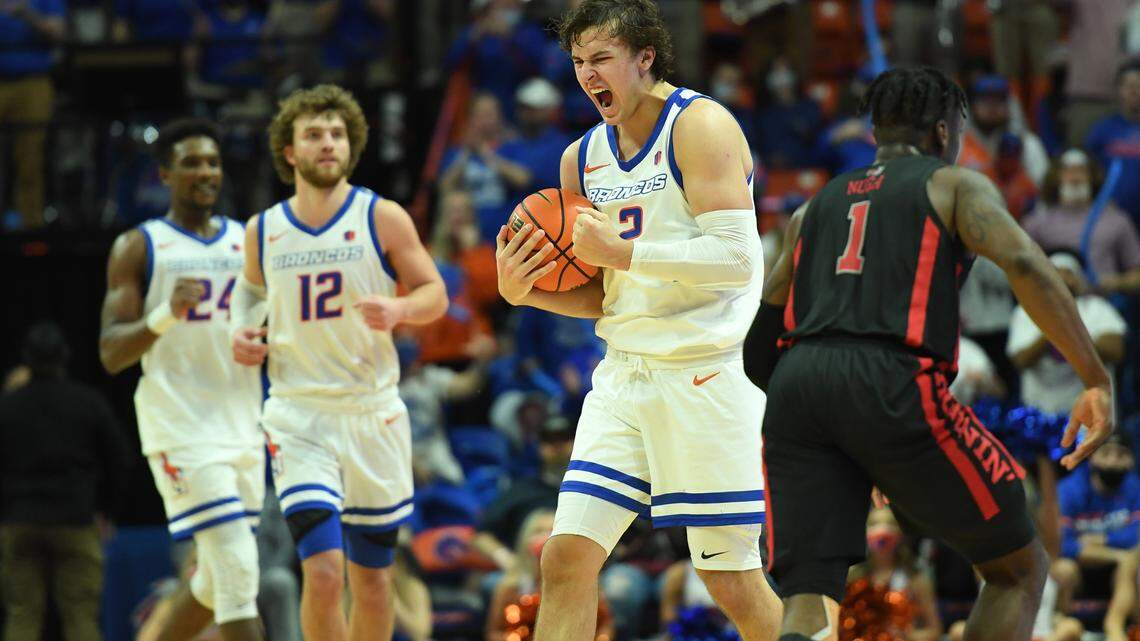 Freshman Tyson Degenhart had 15 points and seven rebounds in Boise State’s 69-63 win over UNLV on Friday at ExtraMile Arena.