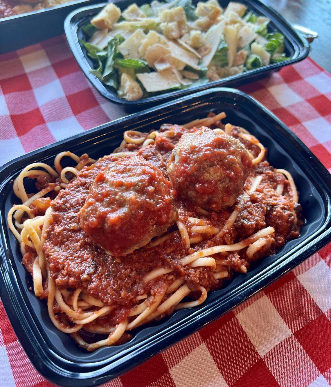 Tommy’s Italian will dish up tasty entrees in ready-to-go containers such as the Tommy’s Original (linguine, bolognese, meatballs and parmesan.)