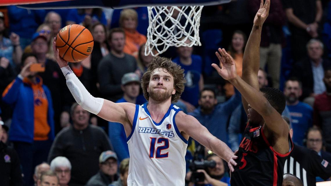 Max Rice and the Boise State men’s basketball team play Northwestern in the first round of the NCAA Tournament at 5:35 p.m. MT Thursday at the Golden 1 Center in Sacramento, California.