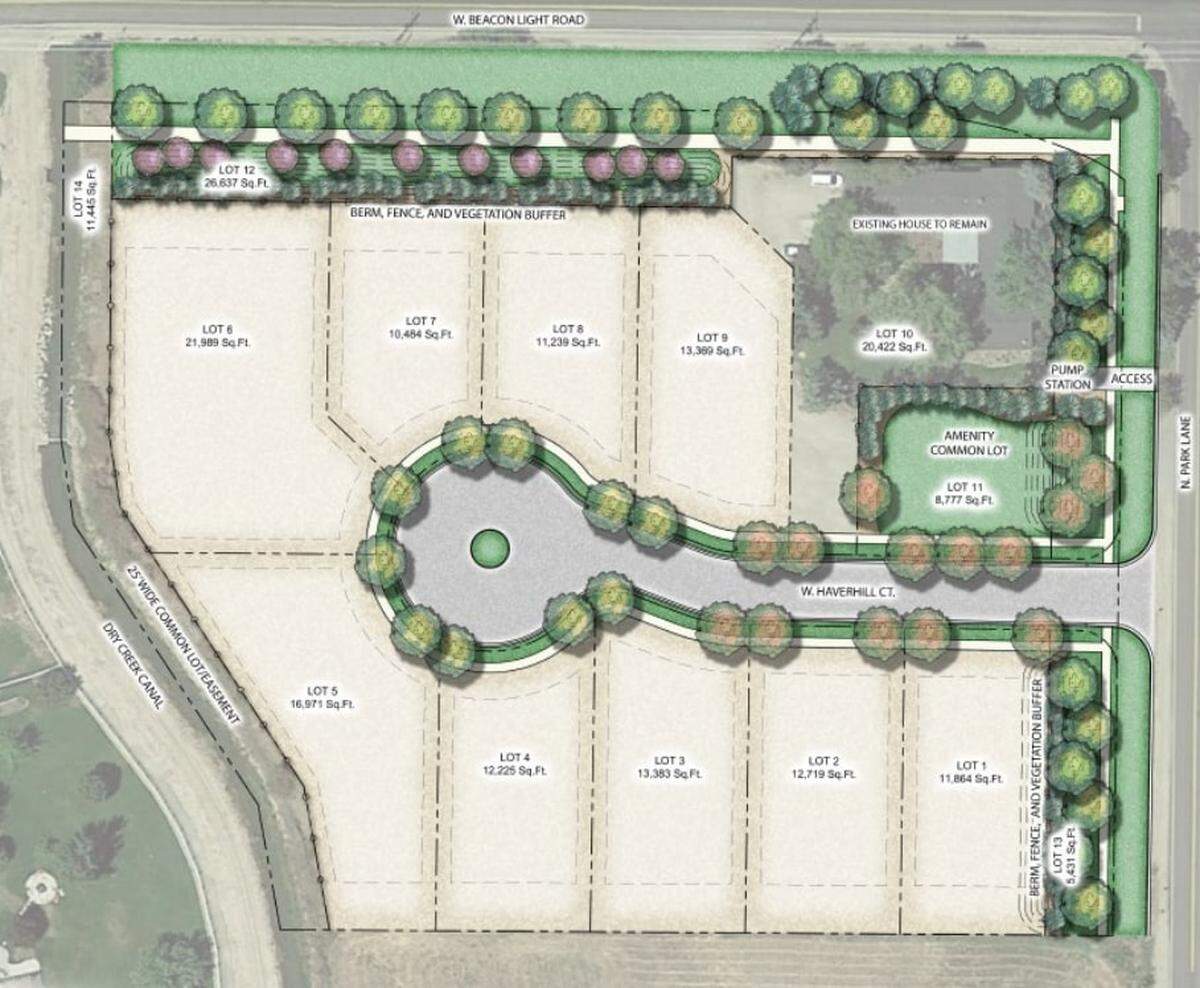 The 10-home subdivision called Willowbrook, will include a residential road.