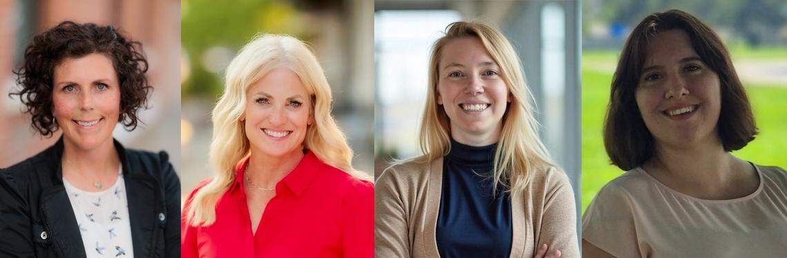 Four candidates will face off for two school board seats in the West Ada School District. From left: Angie Redford, Lori Frasure, Meghan Brown, Dara Ezzell-Pebworth.