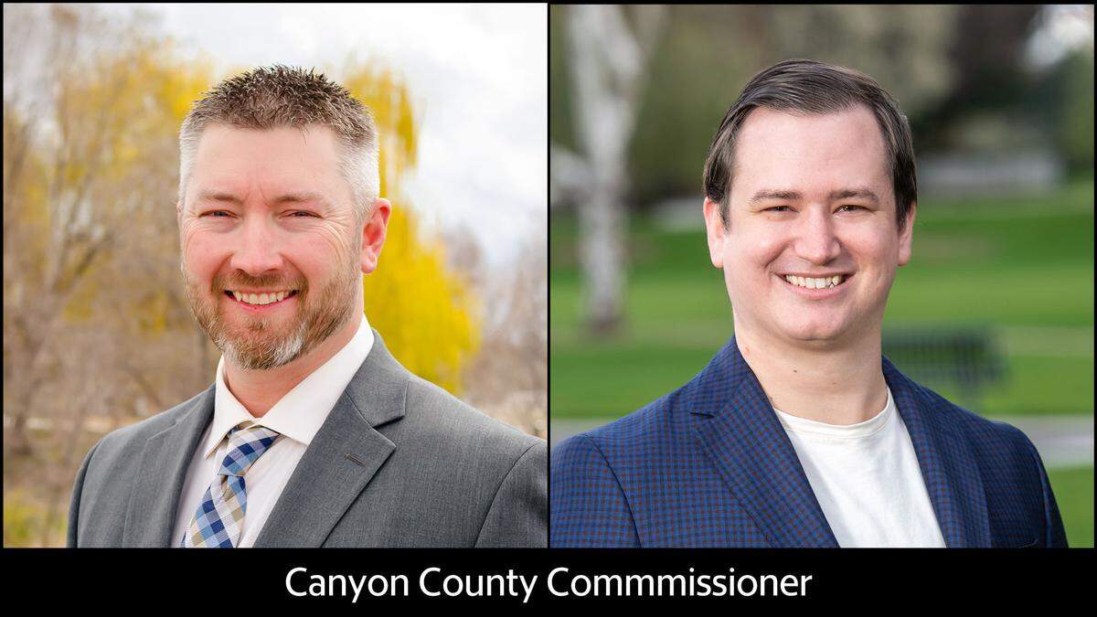 Zach Brooks, left, the Republican incumbent, and Kyle Thompson, right, the first Democrat to seek election to the Canyon County Commission since 2010, are on the Nov. 5 ballot for the commission’s District 3 seat, which includes much of Nampa.