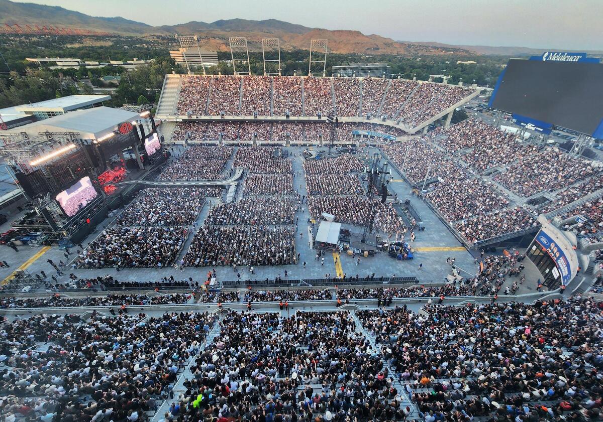 Thousands attend Post Malone’s Big Ass Stadium Tour at Boise State’s Albertsons Stadium Tuesday, June 24, 2025..