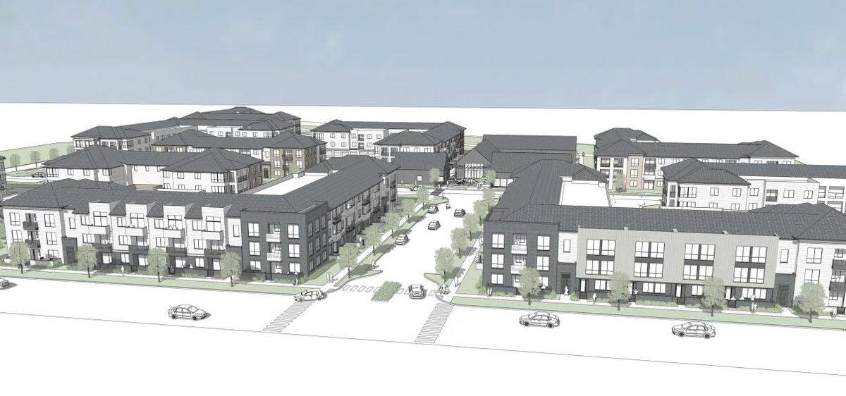 Morgan Stonehill LLC proposed to build 358 apartments at 2521 W. Victory Road in Boise.