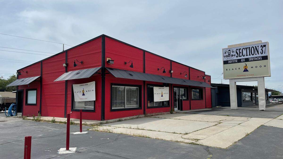 Black Moon recently installed an exterior sign. Remodeling is taking place inside the building to convert it into a restaurant.