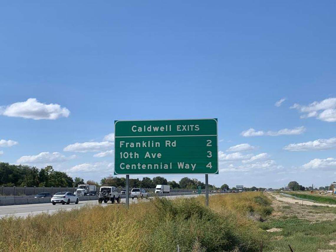 Interstate 84 between Centennial Way and Franklin Road in Caldwell is getting upgraded.
