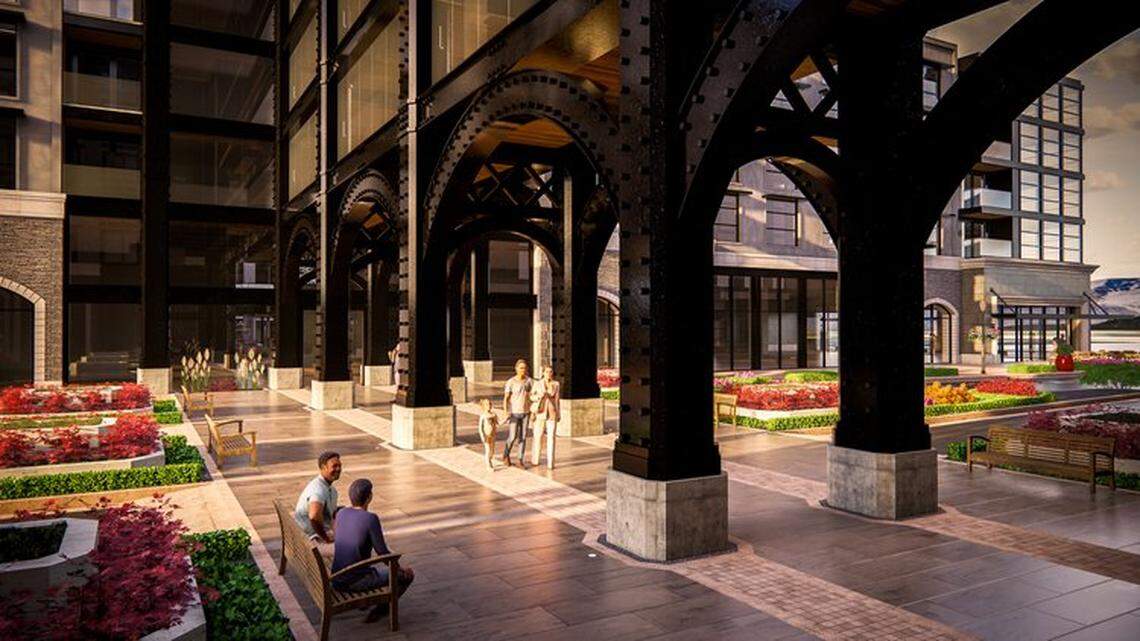 A rendering of what the Bridge @ the Village at Meridian could look like. The Bridge would be part of thousands of apartments going in near the Village.