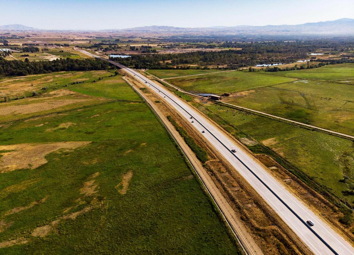 The state spent $111 million on this, the first phase of the Idaho Highway 16 expansion project, which opened in 2014: a 2.5-mile divided highway from Highway 44 to U.S. 20/26, also known as Chinden Boulevard, that crosses over the Boise River. The next phase would extend Highway 16 south to Interstate 84.