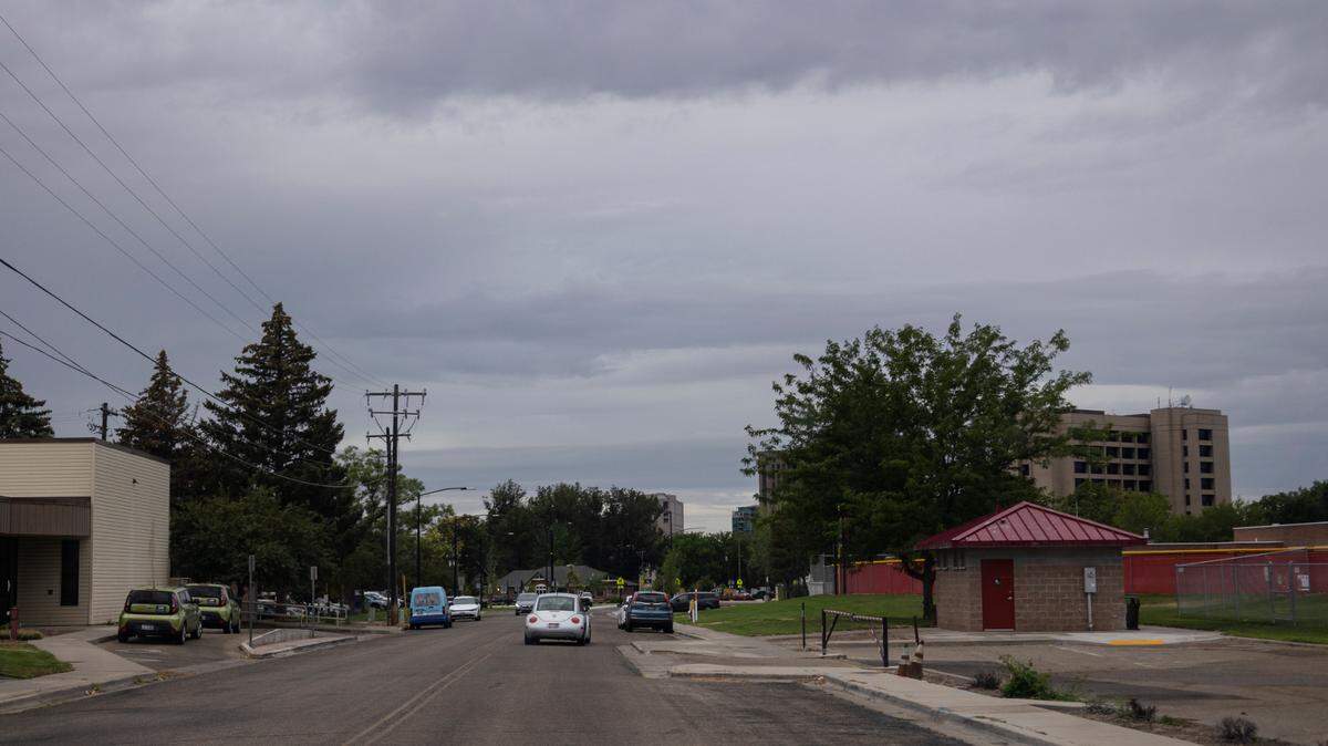 Rain clouds loom over Boise on Wednesday.