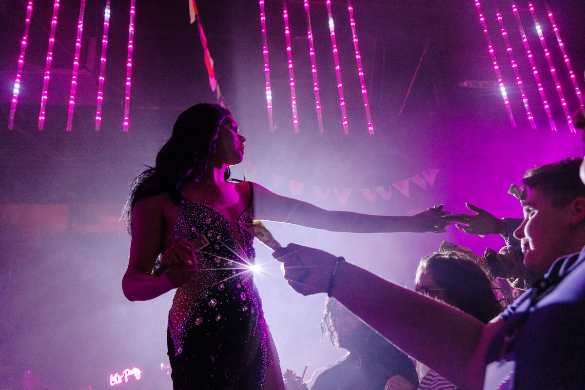 Drag queen Angel Rivera performs at The Balcony Club in this photo from 2023. Angel Rivera will be performing during the Queerly Arts Festival.