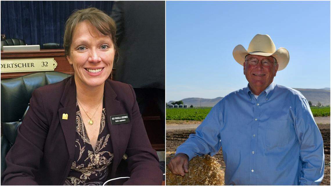 Priscilla Giddings, left, and Scott Bedke were running in the Republican primary for Idaho lieutenant governor.