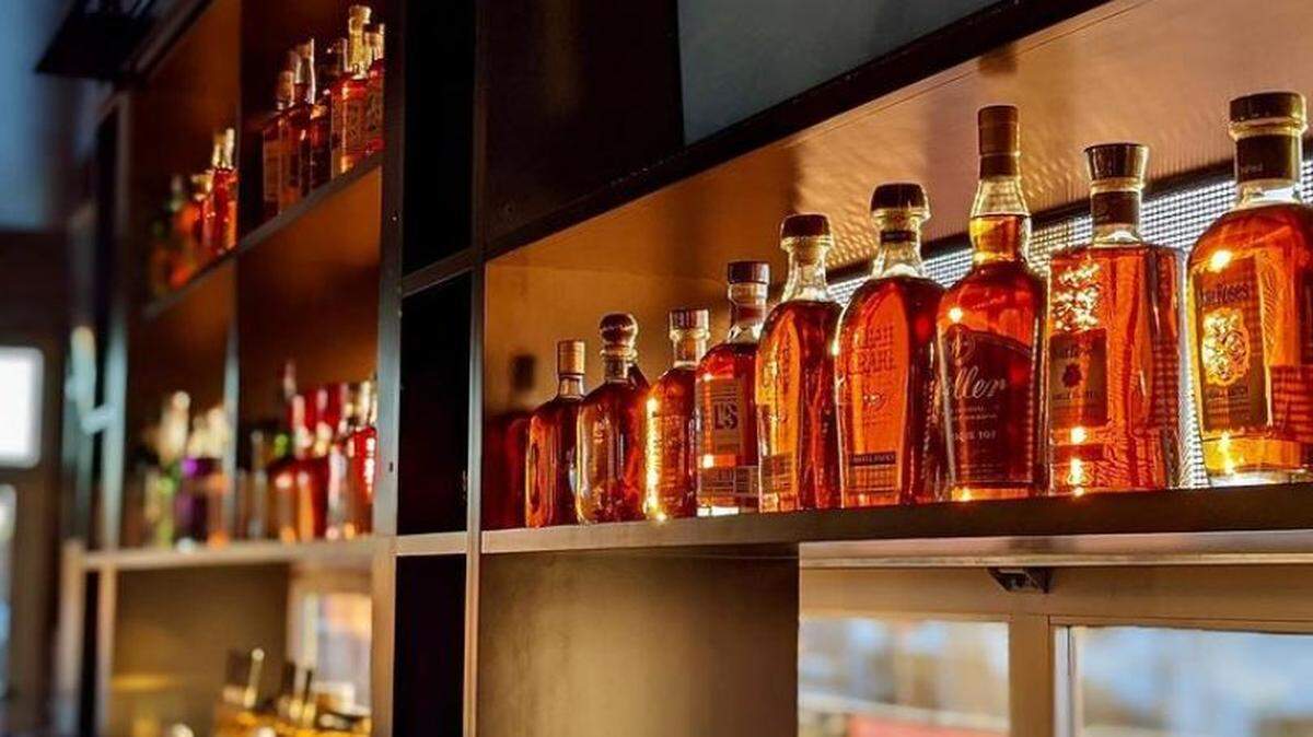 Bourbon and other whiskeys are the focal point of The James, although it carries other liquors.