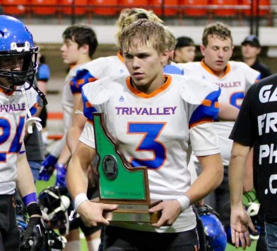 Tri-Valley quarterback Jace Waggoner was voted the 1A Long Pin Offensive Player of the Year by the league’s coaches.