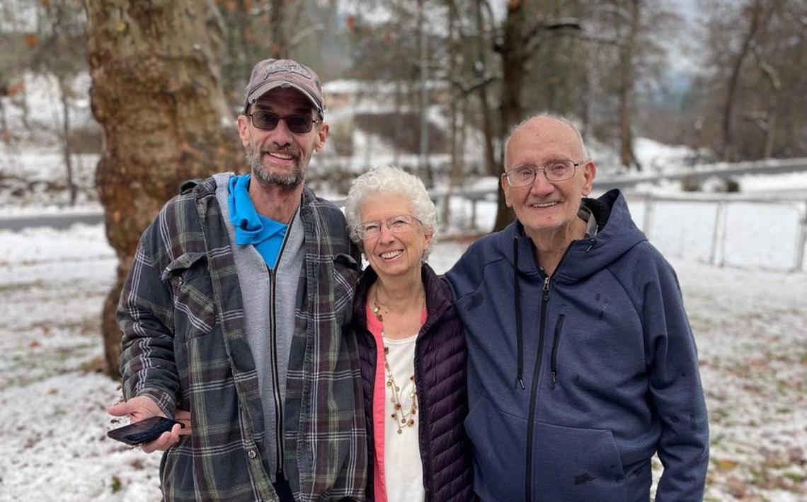 Michael J. Trappett, far left, was fatally shot by Clearwater County deputies during a confrontation Jan. 31.