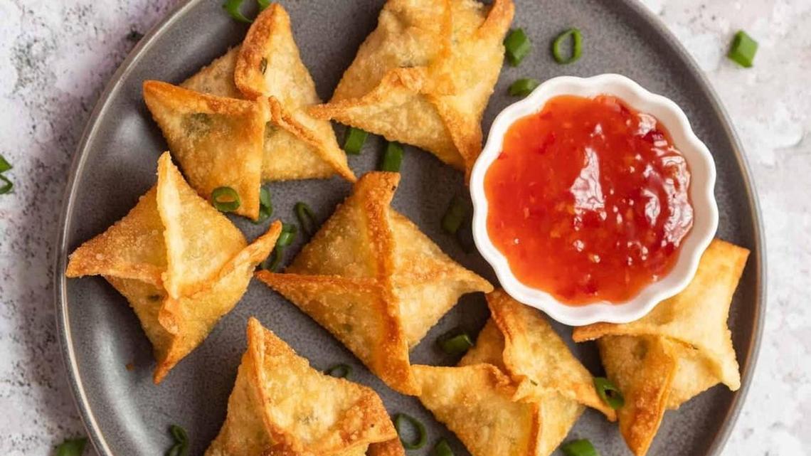 Crab Rangoon ($9) is served with a signature, housemade dipping sauce. One Google reviewer raved that it was “the best I’ve ever had. They add a hint of citrus to it that’s amazing.”