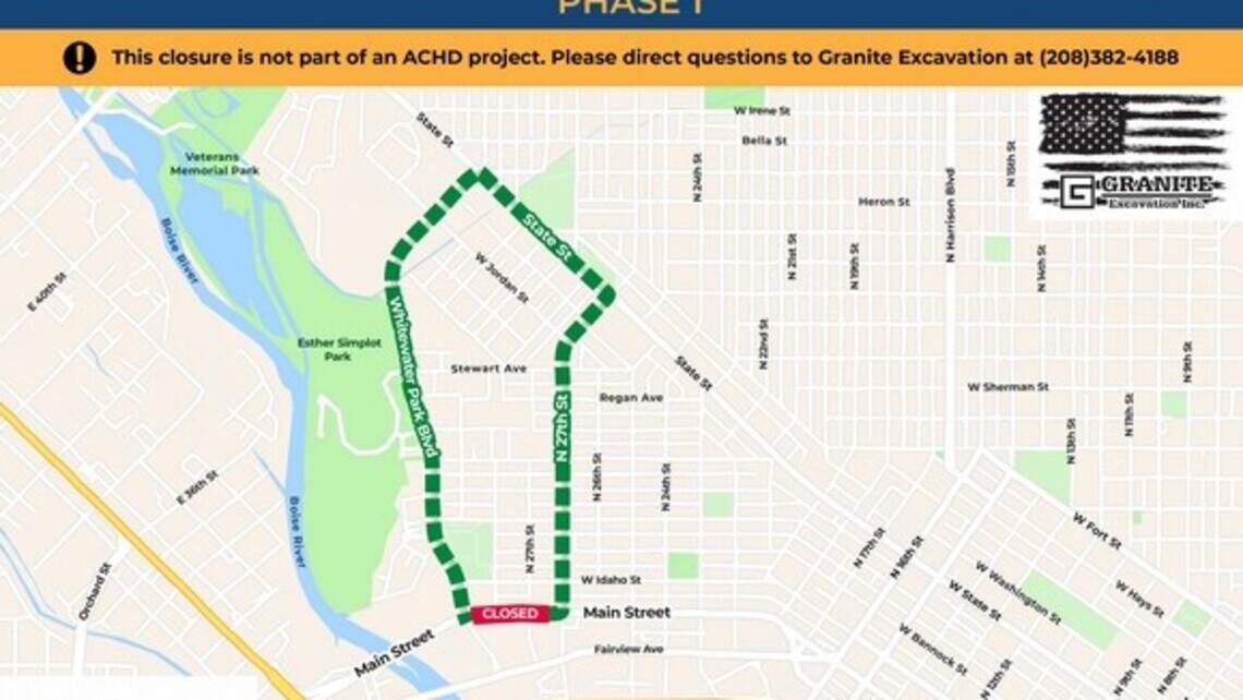 This sewer line work will stink for Boise drivers. Here’s what you need to know