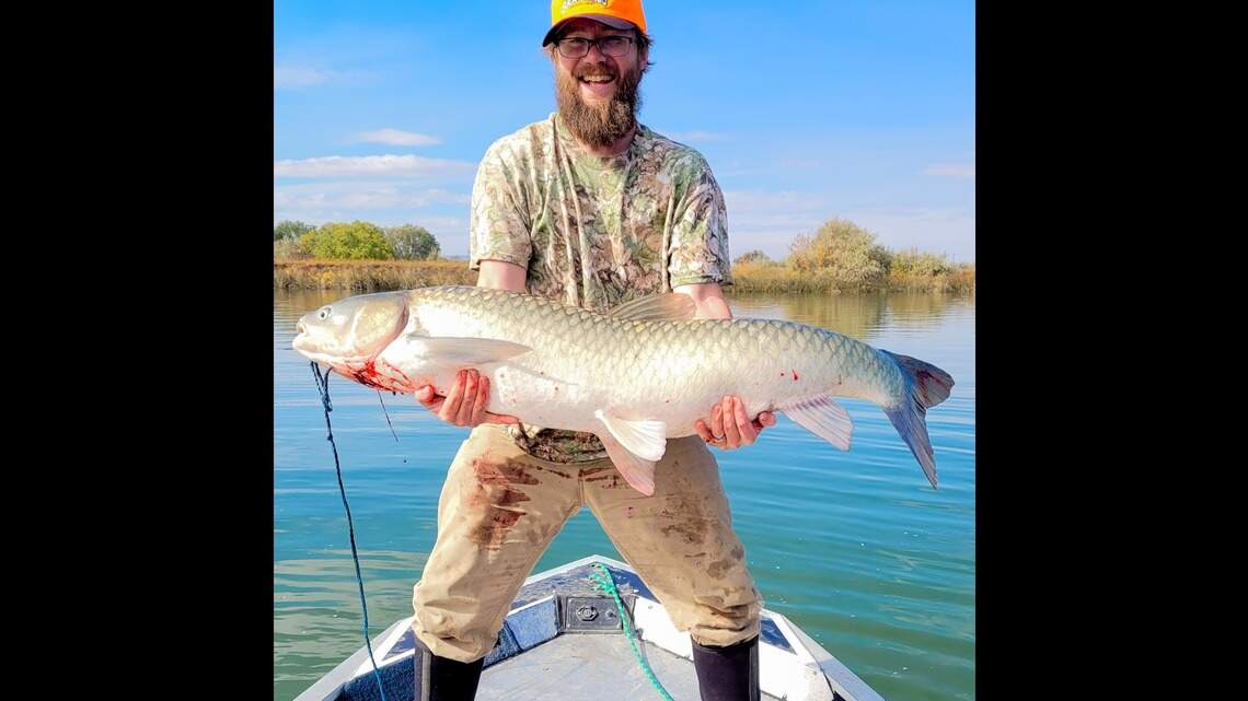 Boise-area angler smashes Idaho fishing record for grass carp with 46-pound fish