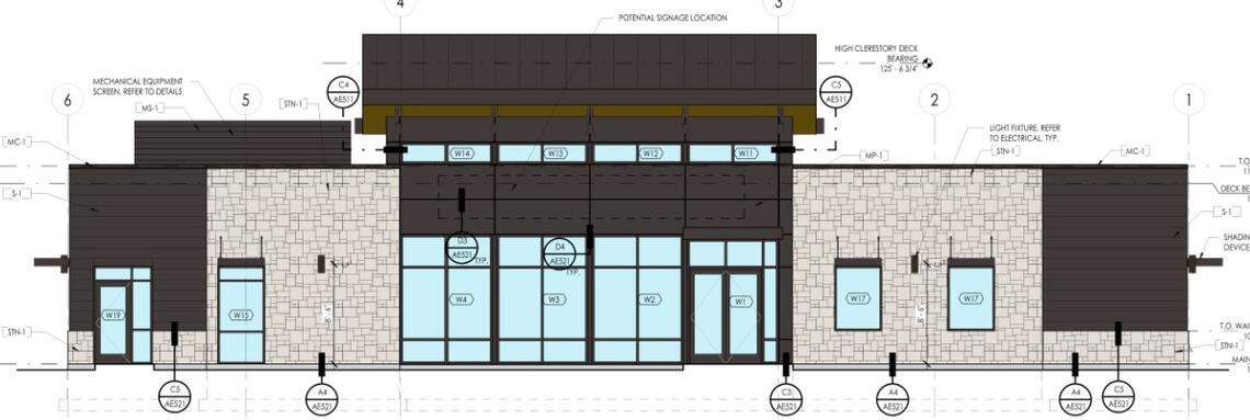 A rendering of what a new Mountain American Credit Union branch is expected to look like in Meridian.